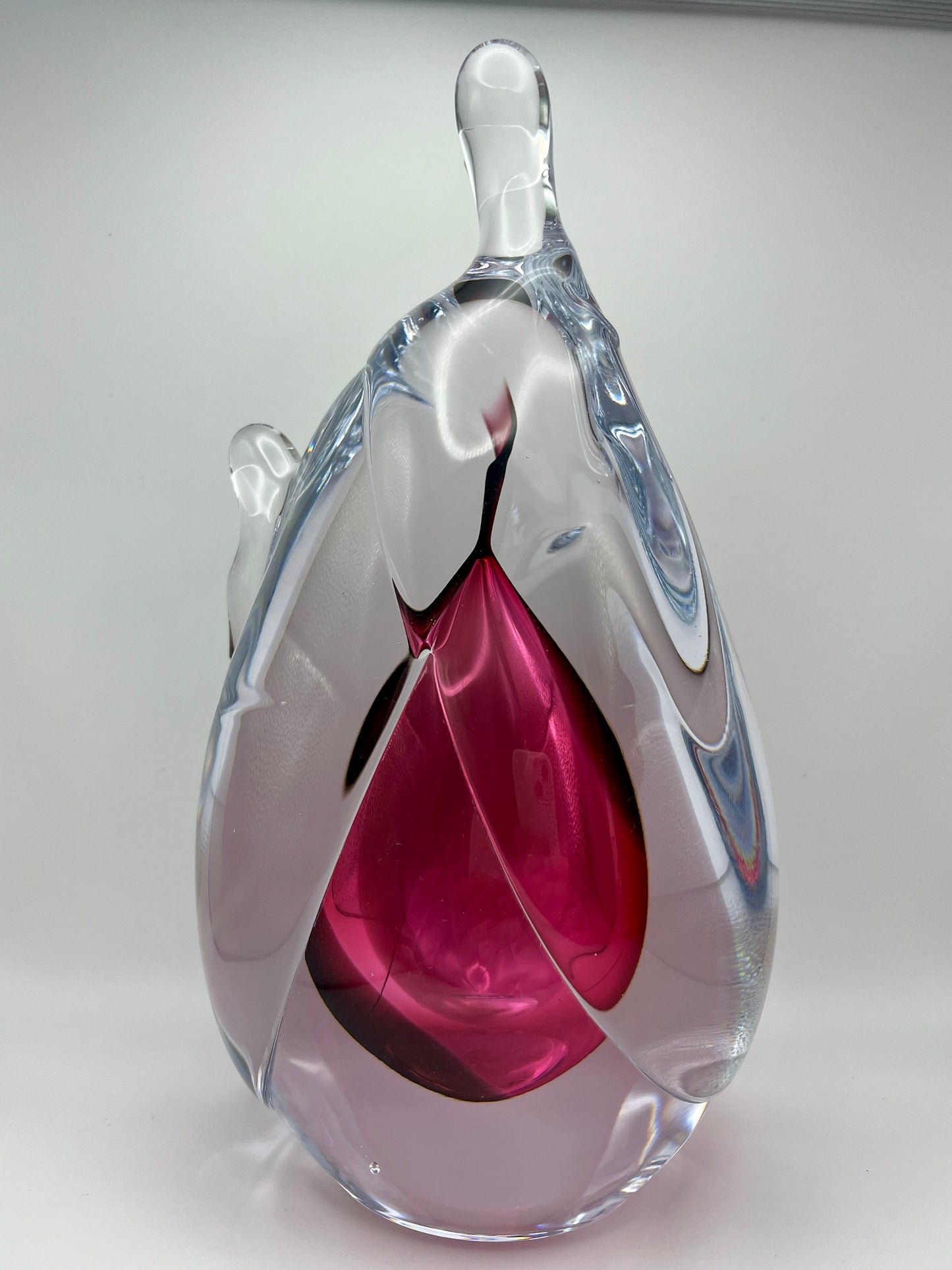 Handmade Blown Art Glass Shaped Sculpture