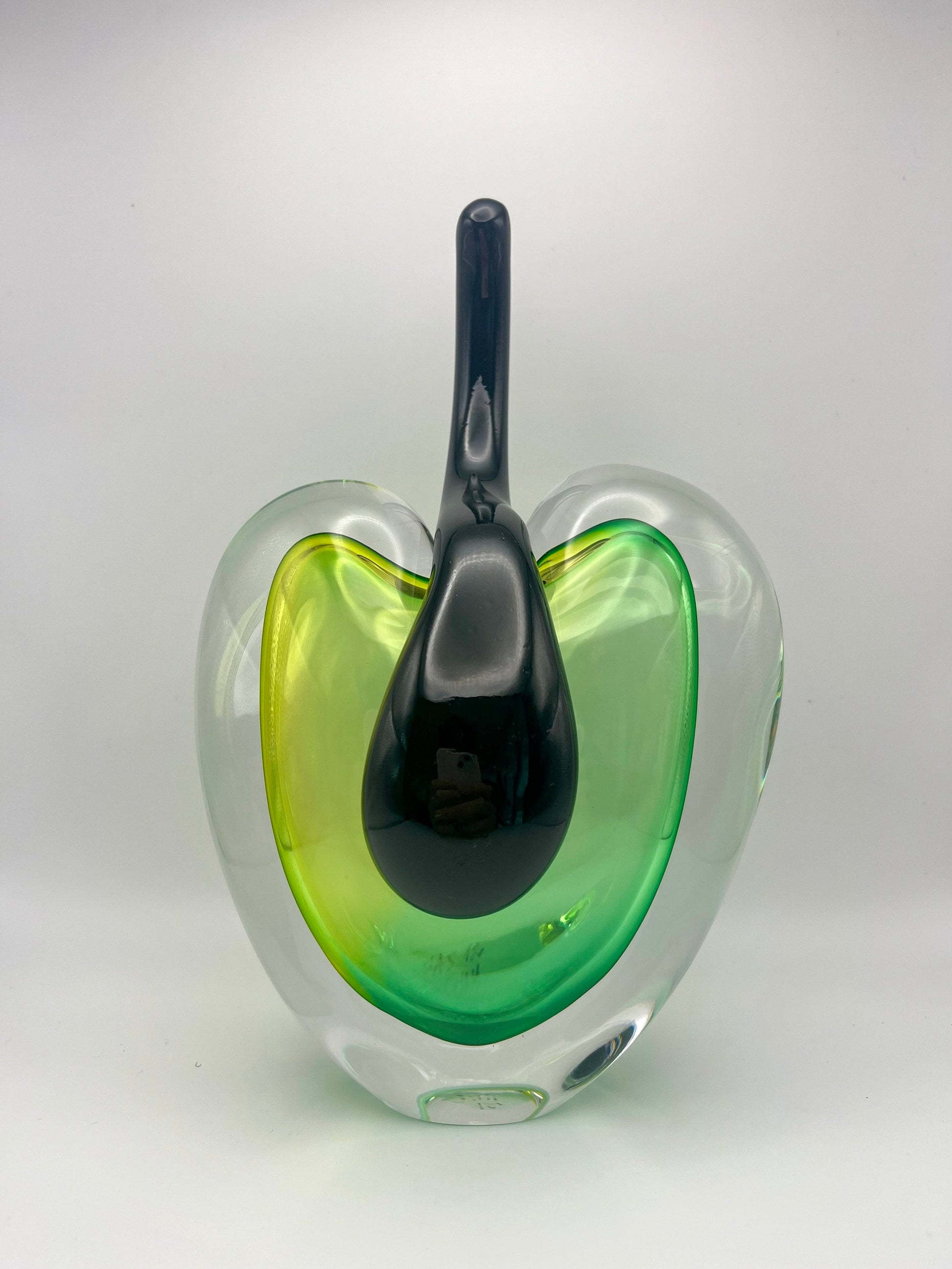 Handmade Blown Art Glass Shaped Sculpture