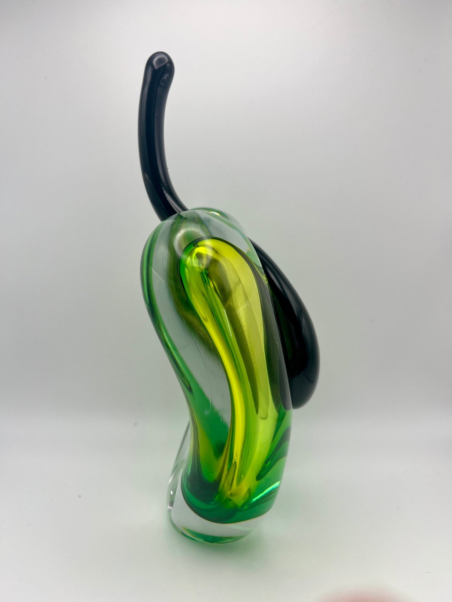 Handmade Blown Art Glass Shaped Sculpture