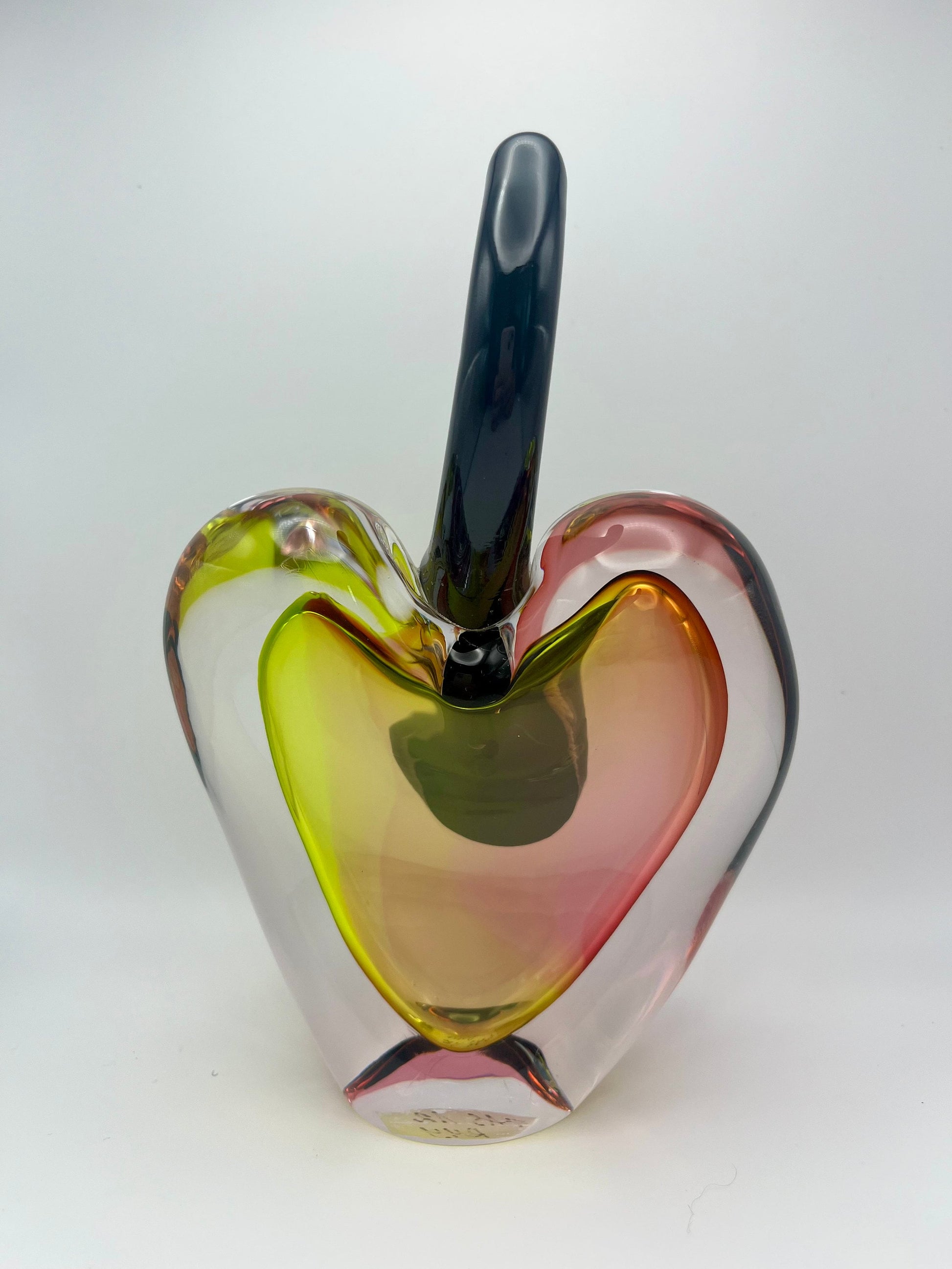 Handmade Blown Art Glass Shaped Sculpture