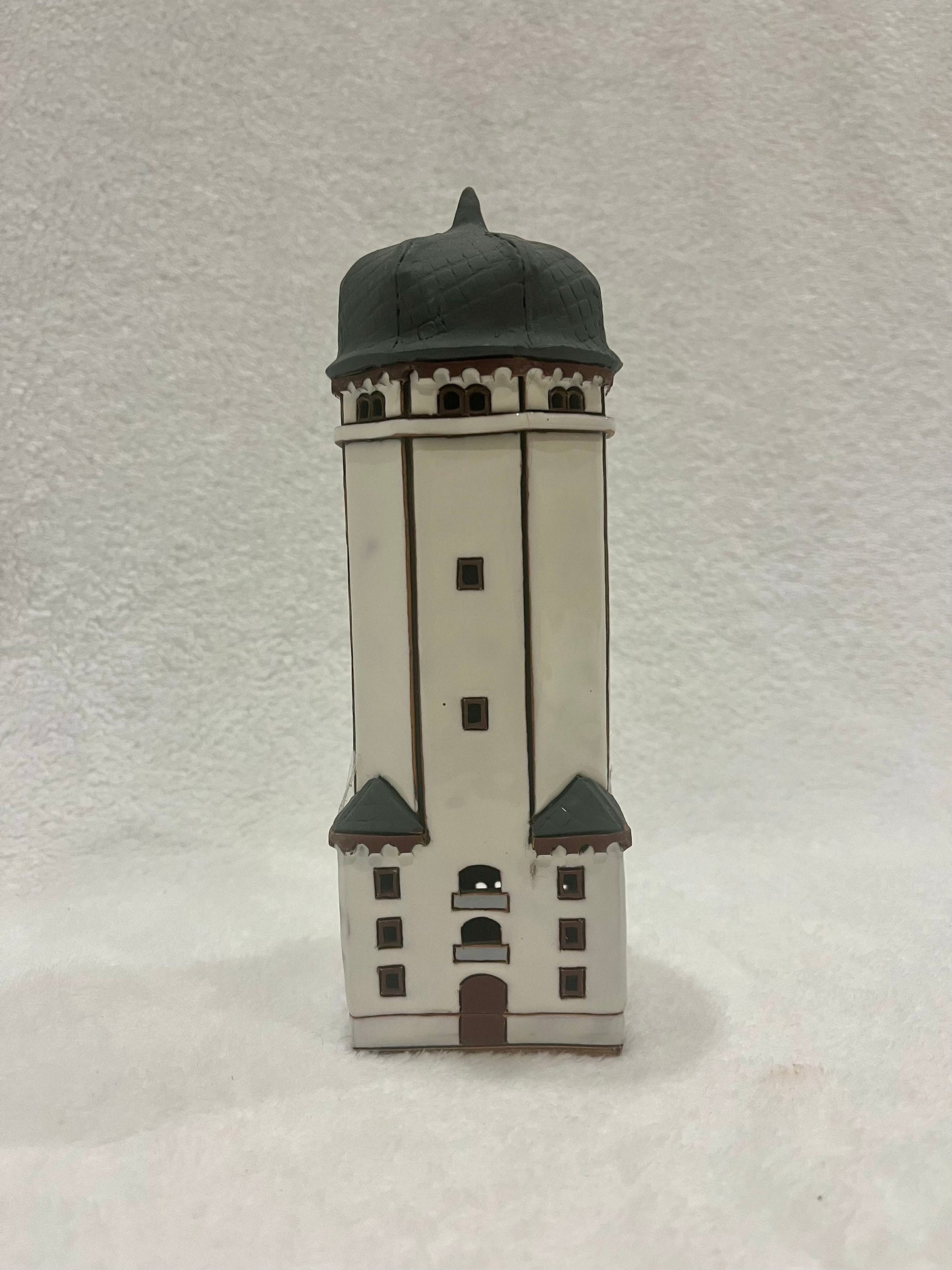 Christmas Ceramic House Art Tealight Candle Holder Room Decoration Handcrafted Collectible Miniature House GC5