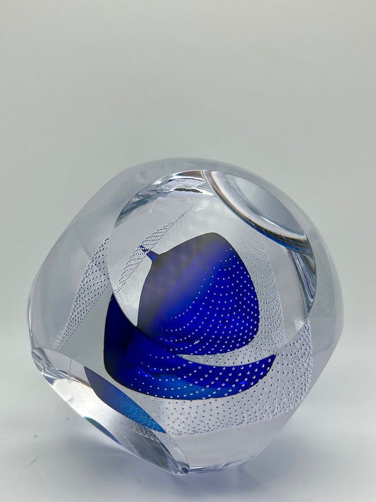 Handmade Blown Art Glass Shaped Sculpture