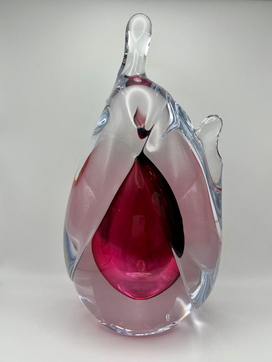 Handmade Blown Art Glass Shaped Sculpture