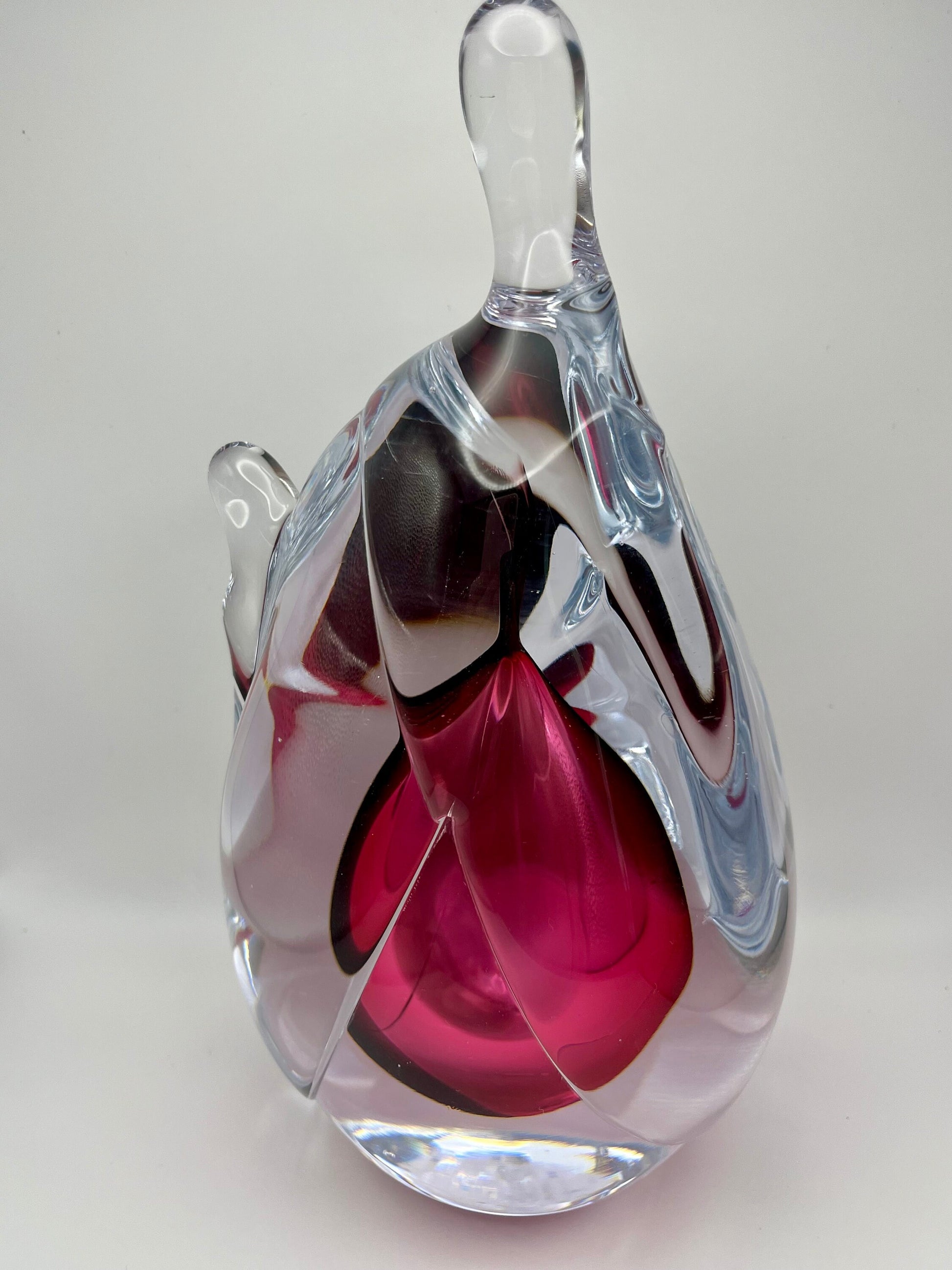 Handmade Blown Art Glass Shaped Sculpture