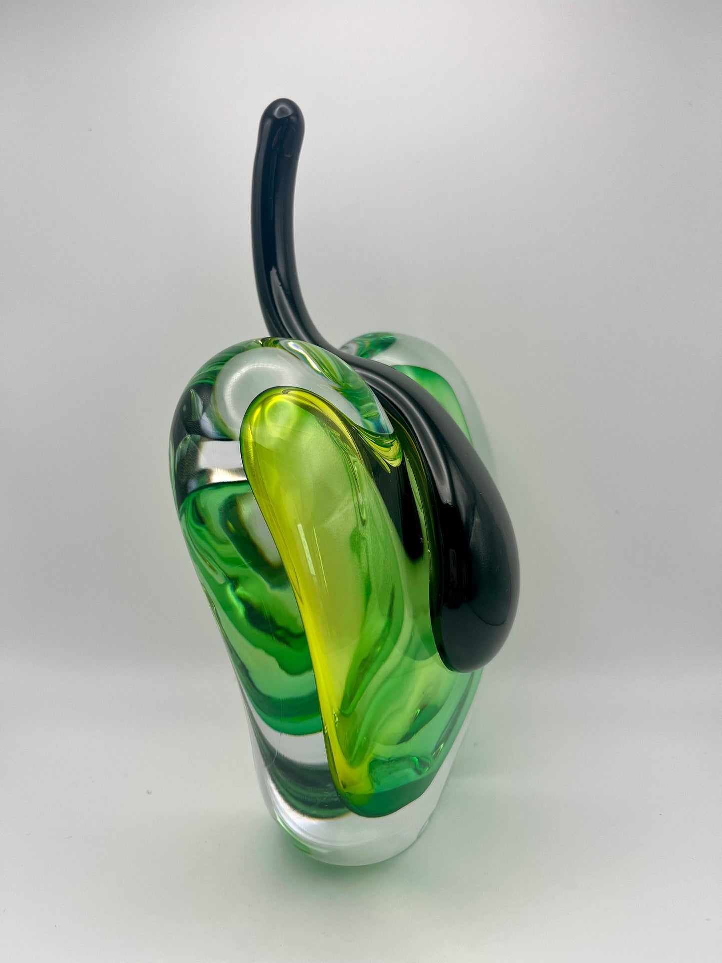 Handmade Blown Art Glass Shaped Sculpture