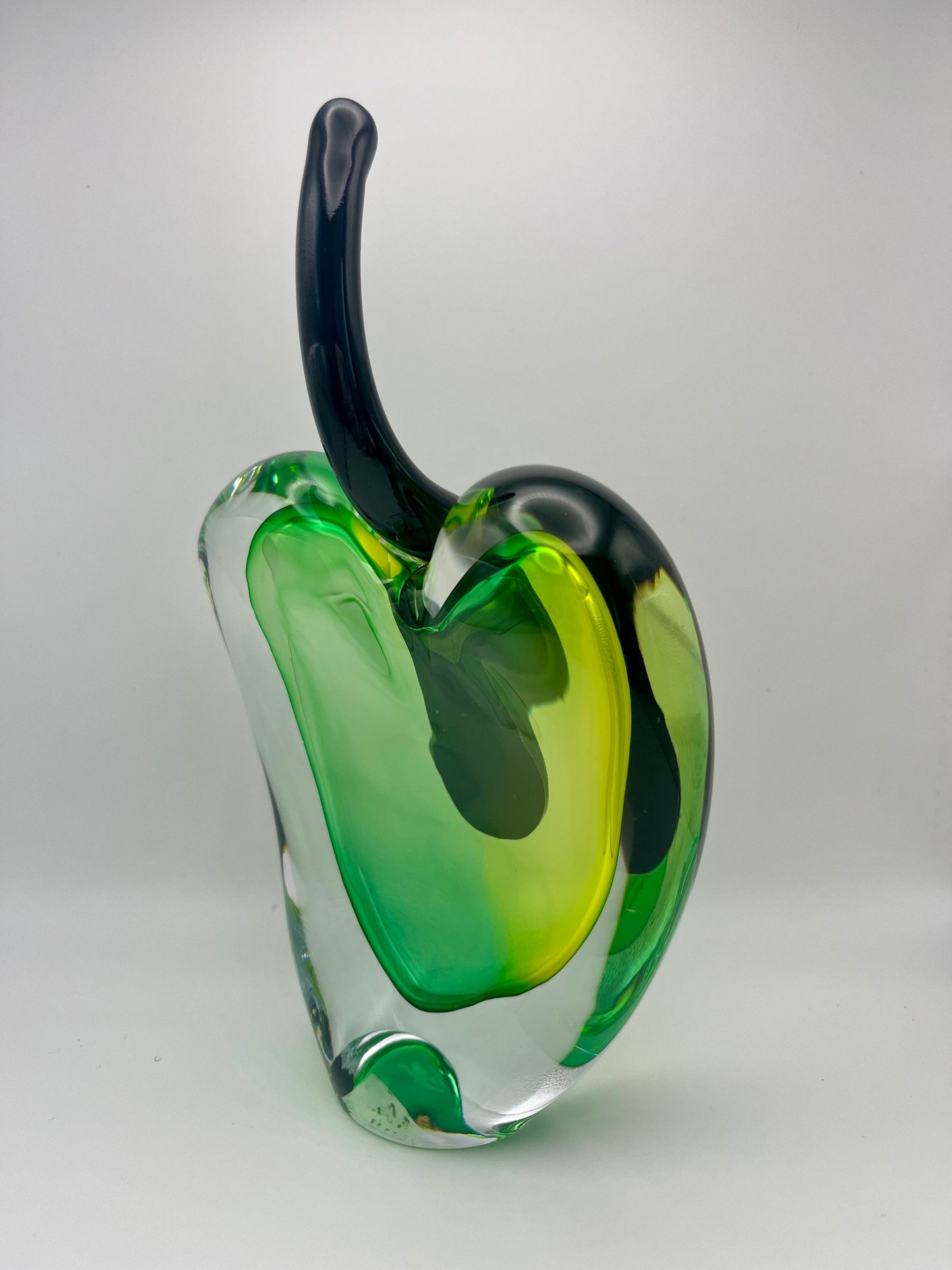 Handmade Blown Art Glass Shaped Sculpture