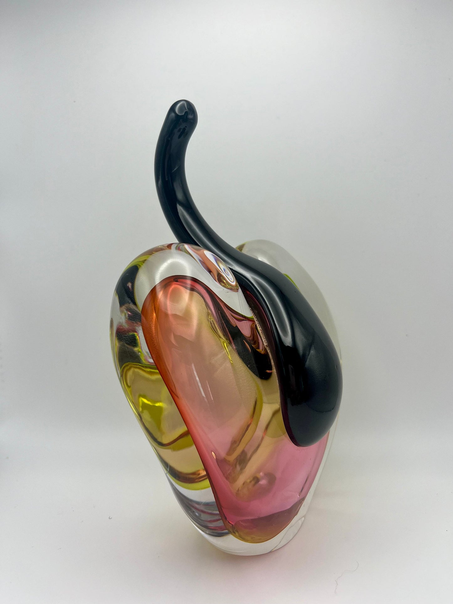 Handmade Blown Art Glass Shaped Sculpture