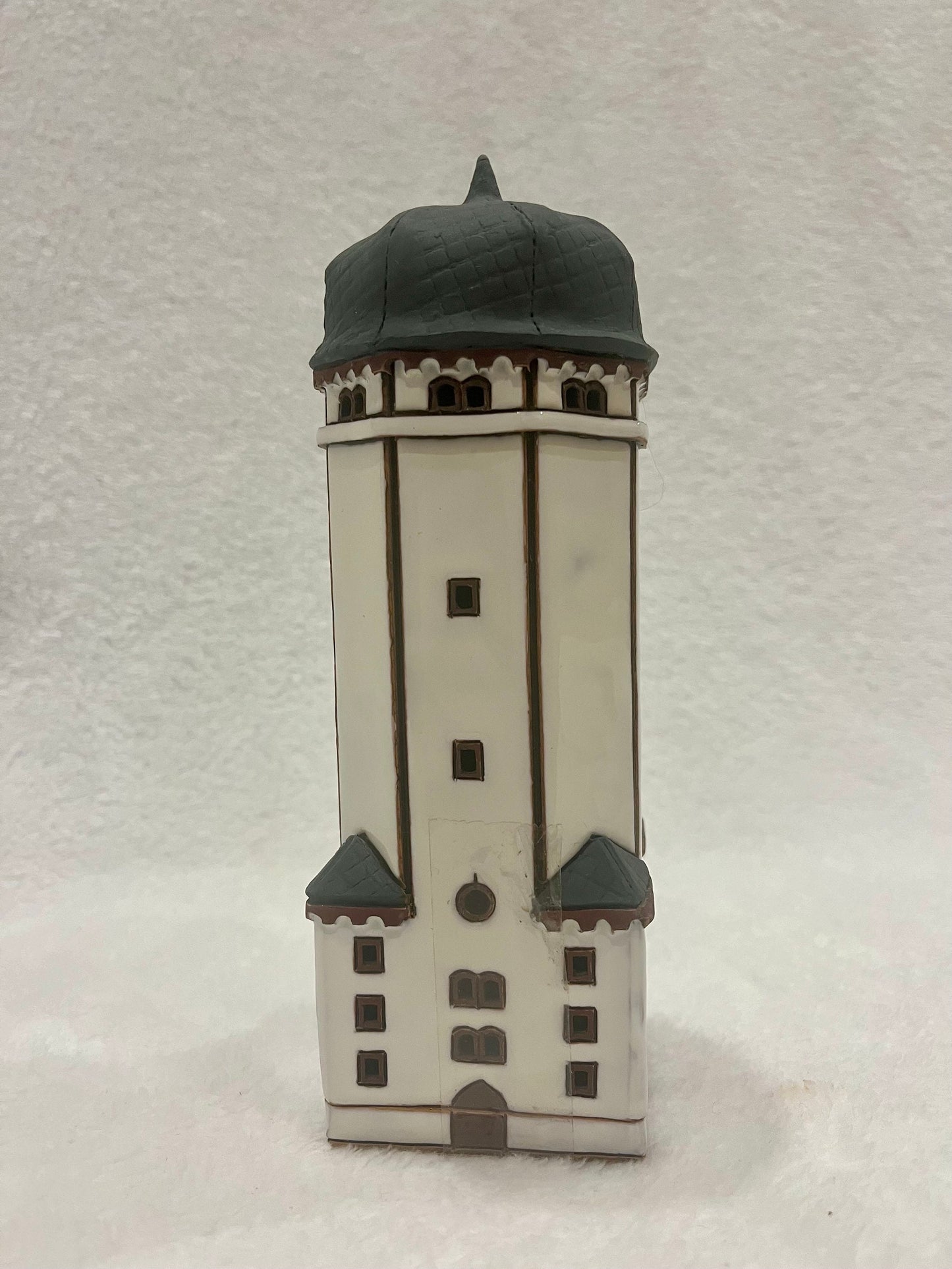 Christmas Ceramic House Art Tealight Candle Holder Room Decoration Handcrafted Collectible Miniature House GC5