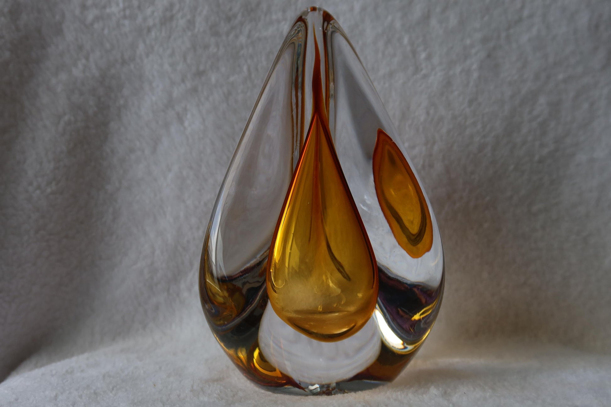 Handmade Blown Art Glass Shaped Sculpture