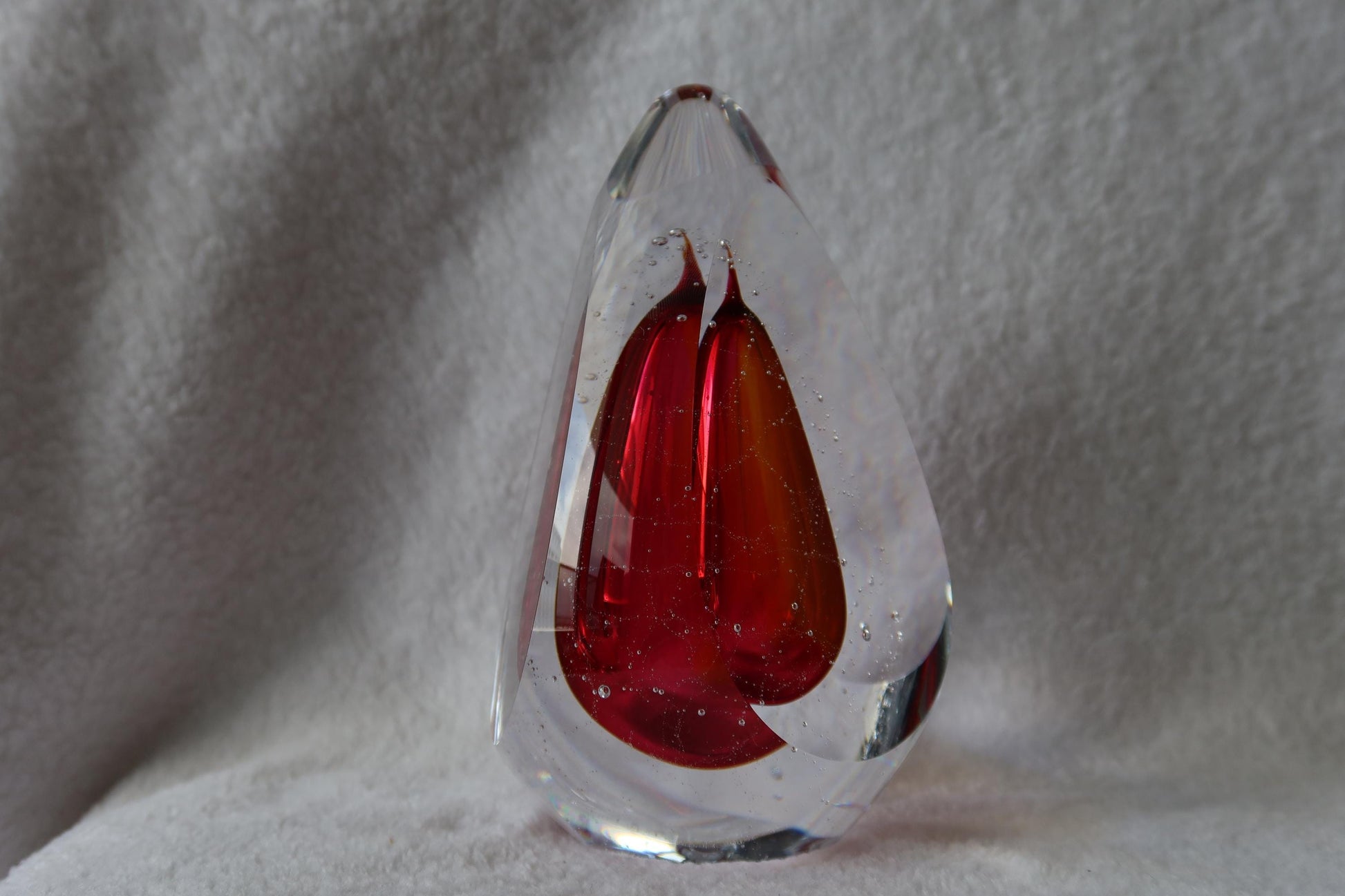 Handmade Blown Art Glass Shaped Sculpture