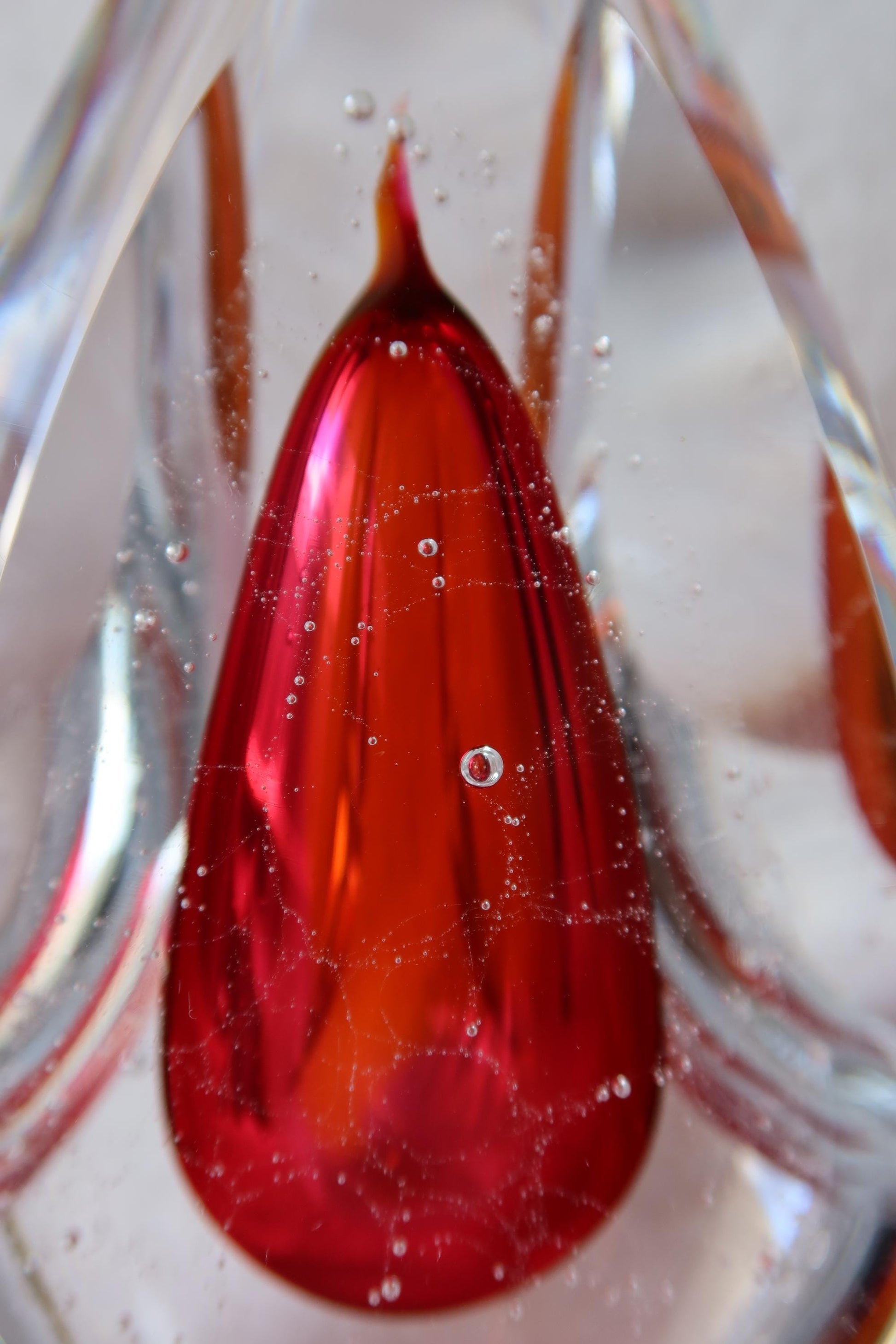 Handmade Blown Art Glass Shaped Sculpture