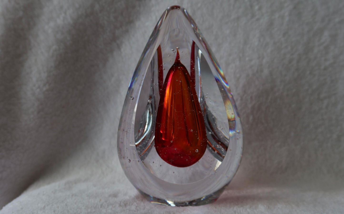 Handmade Blown Art Glass Shaped Sculpture