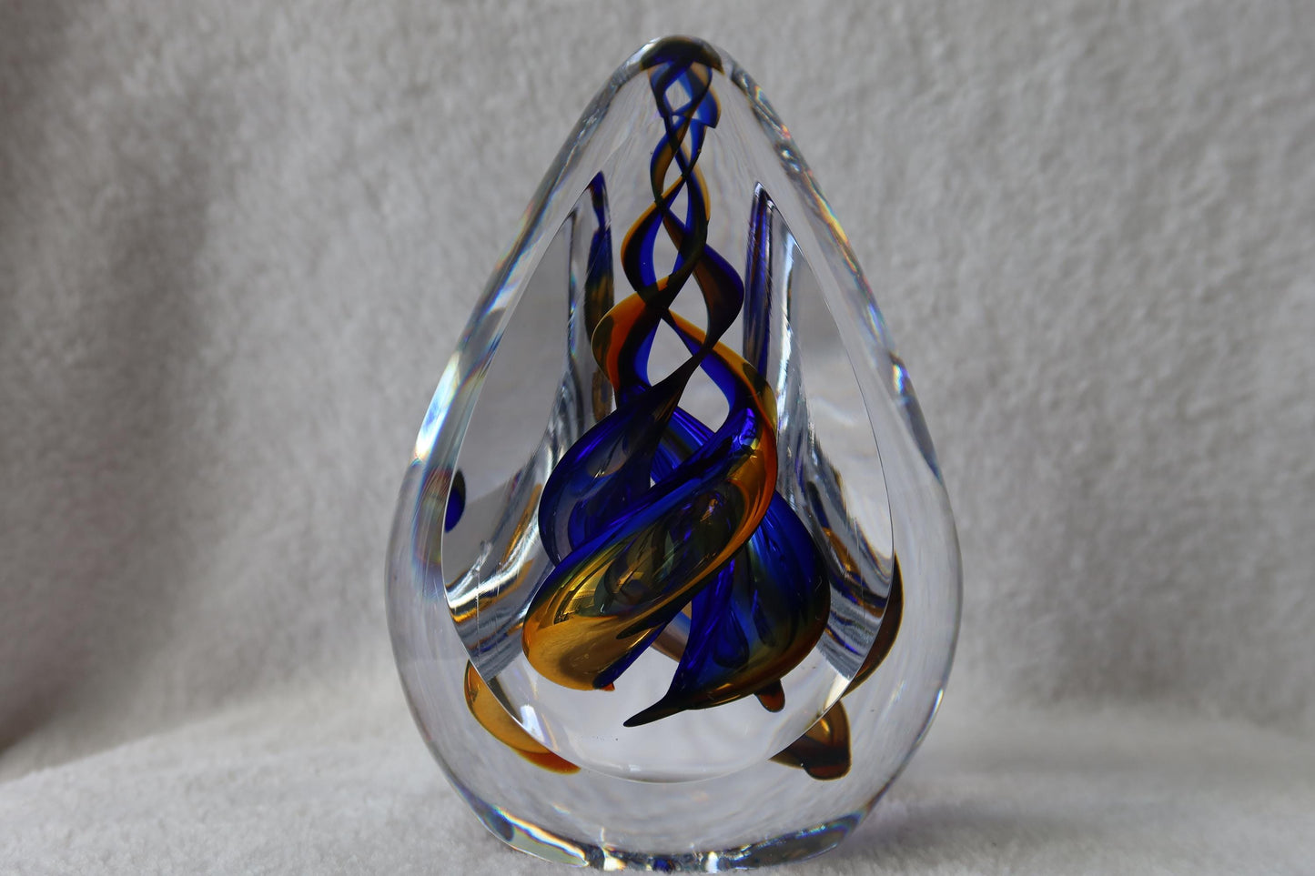 Handmade Blown Art Glass Shaped Sculpture