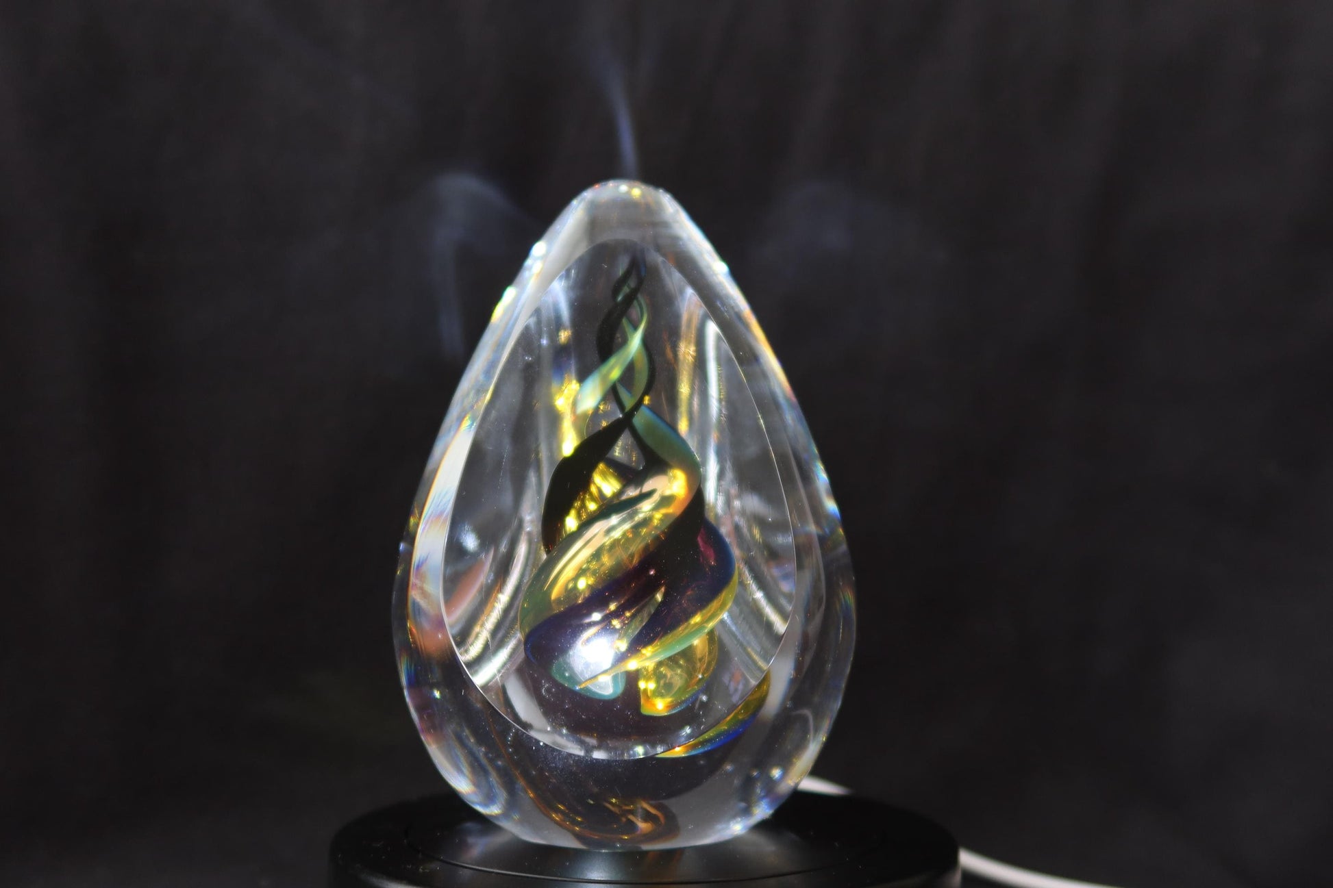 Handmade Blown Art Glass Shaped Sculpture