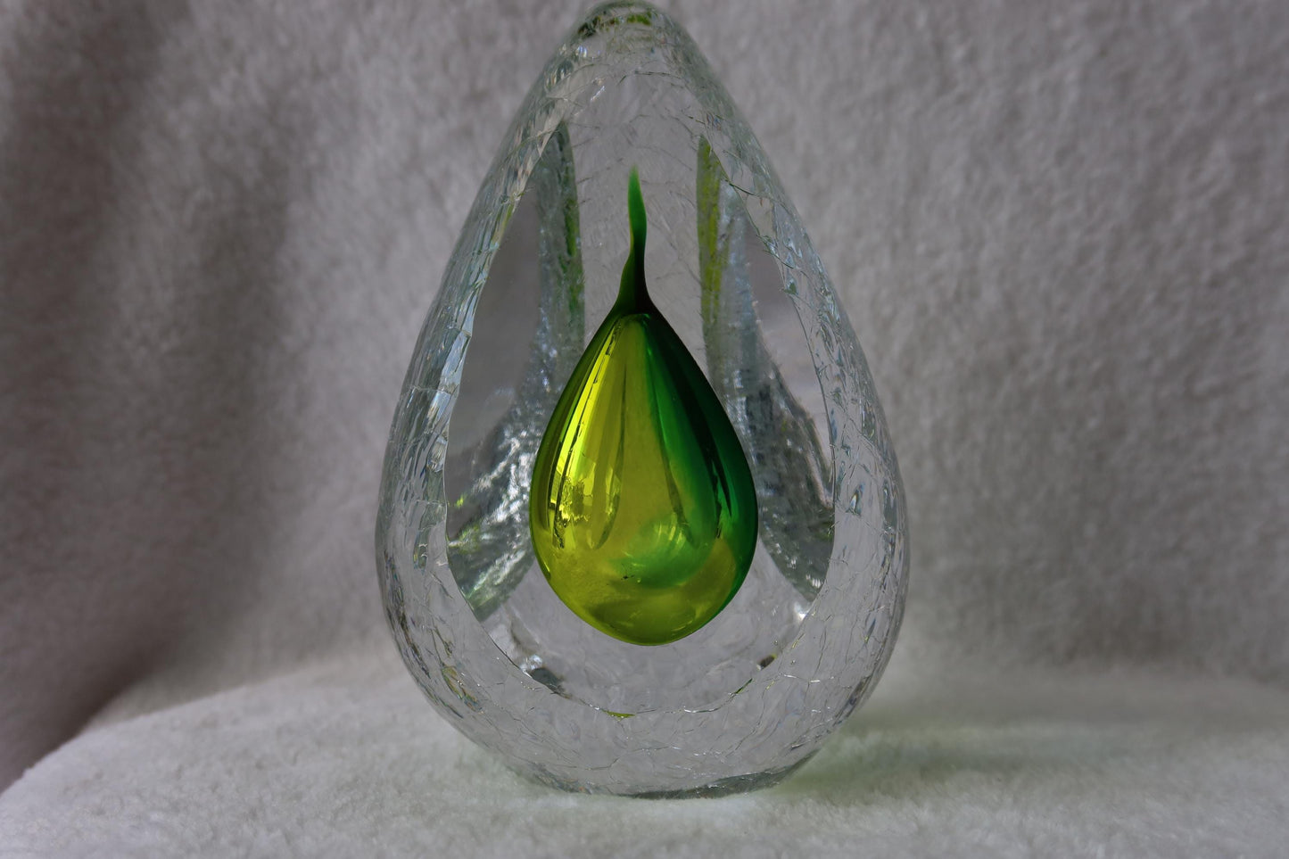 Handmade Blown Art Glass Shaped Sculpture