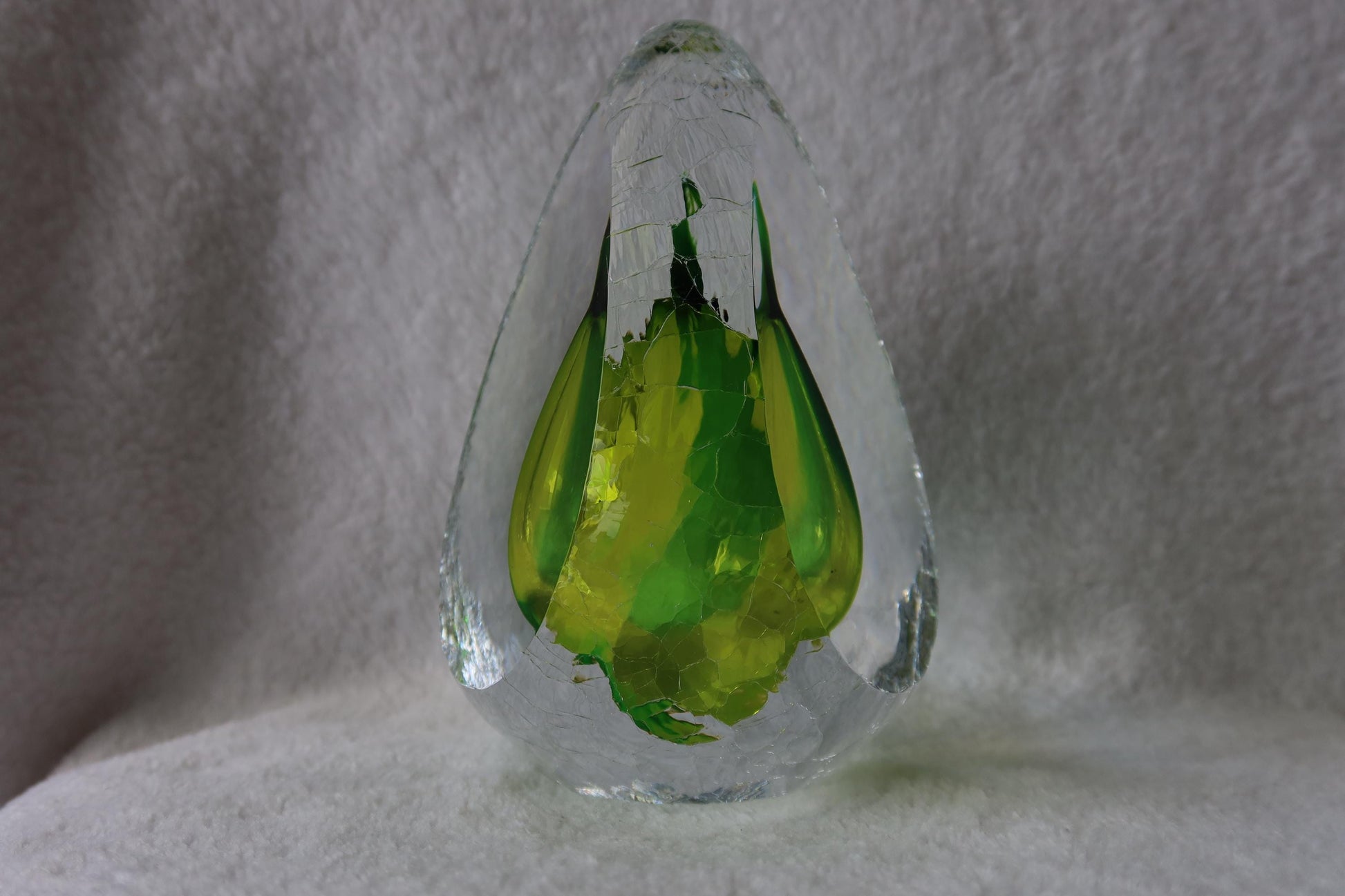 Handmade Blown Art Glass Shaped Sculpture