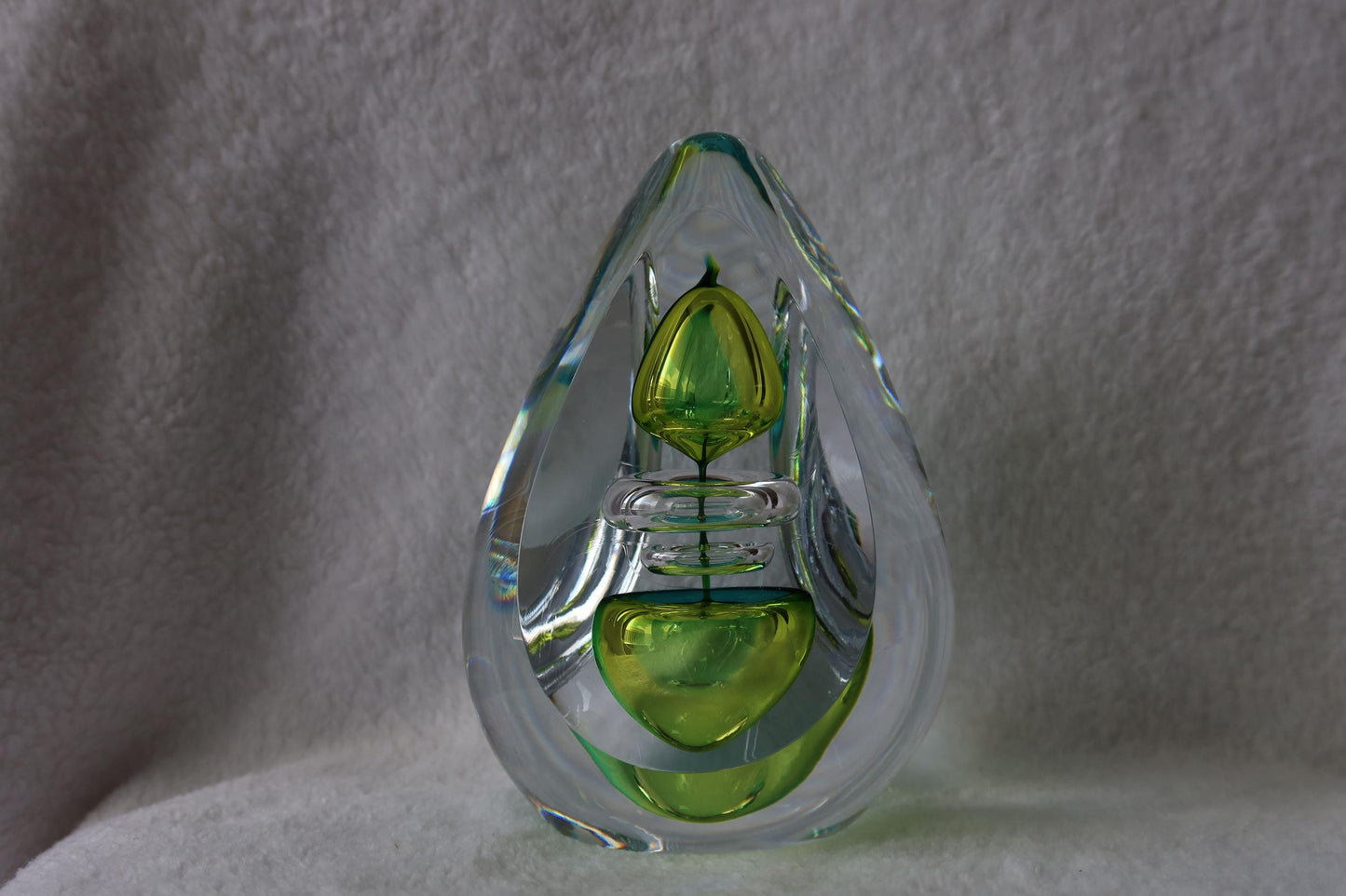 Handmade Blown Art Glass Shaped Sculpture