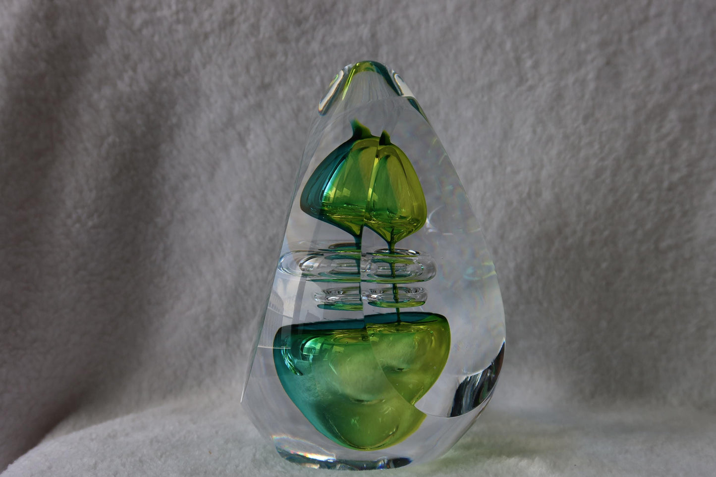 Handmade Blown Art Glass Shaped Sculpture