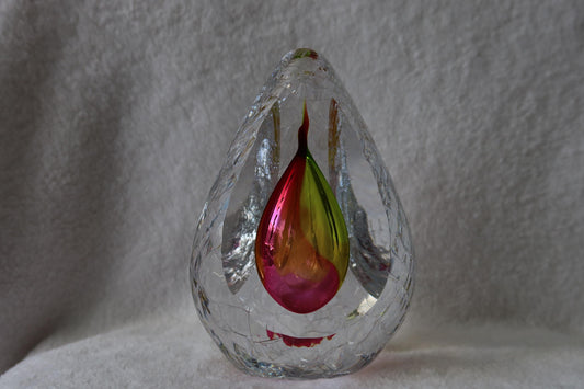 Handmade Blown Art Glass Shaped Sculpture