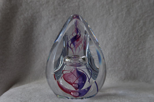 Handmade Blown Art Glass Shaped Sculpture