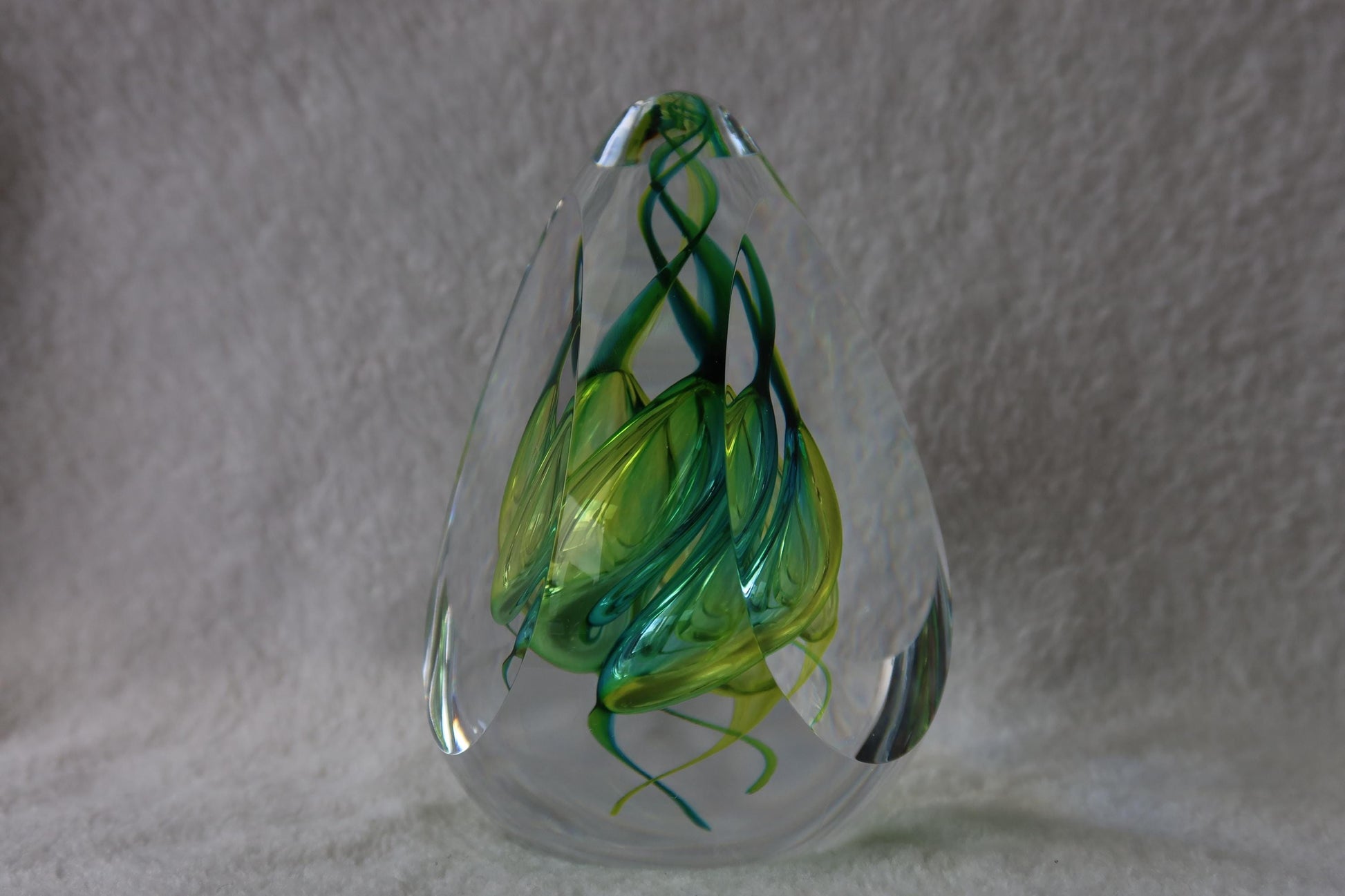 Handmade Blown Art Glass Shaped Sculpture