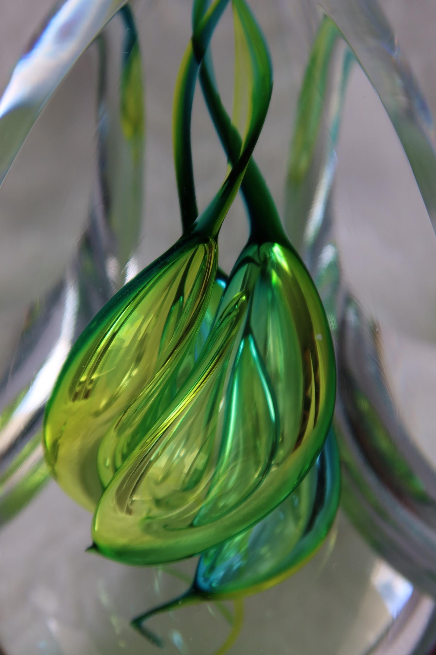 Handmade Blown Art Glass Shaped Sculpture