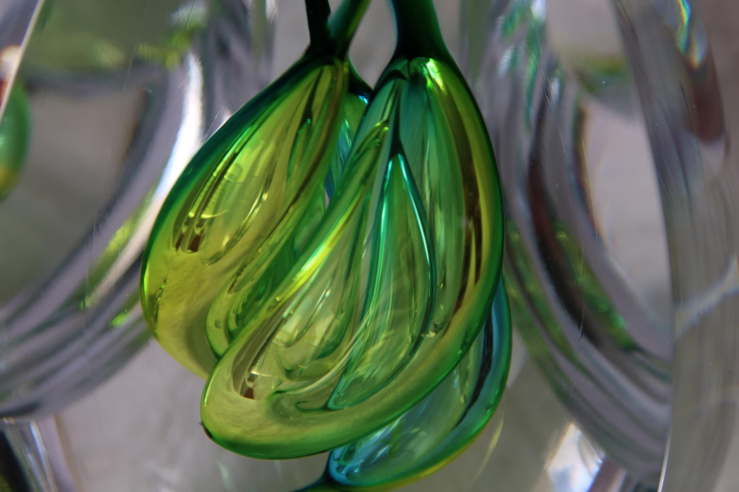 Handmade Blown Art Glass Shaped Sculpture