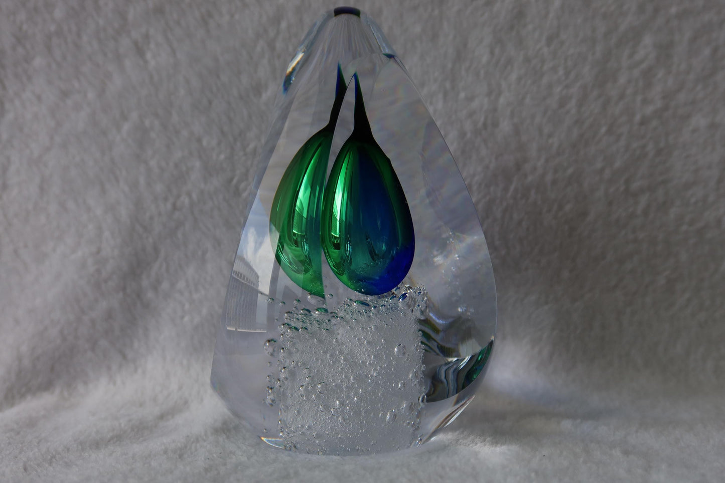 Handmade Blown Art Glass Shaped Sculpture