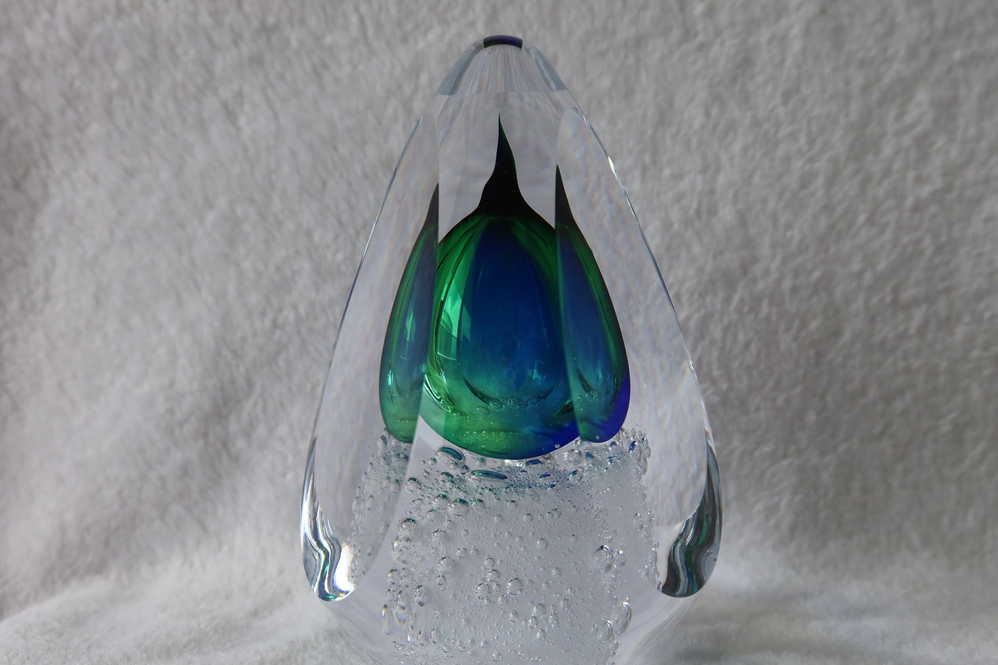 Handmade Blown Art Glass Shaped Sculpture