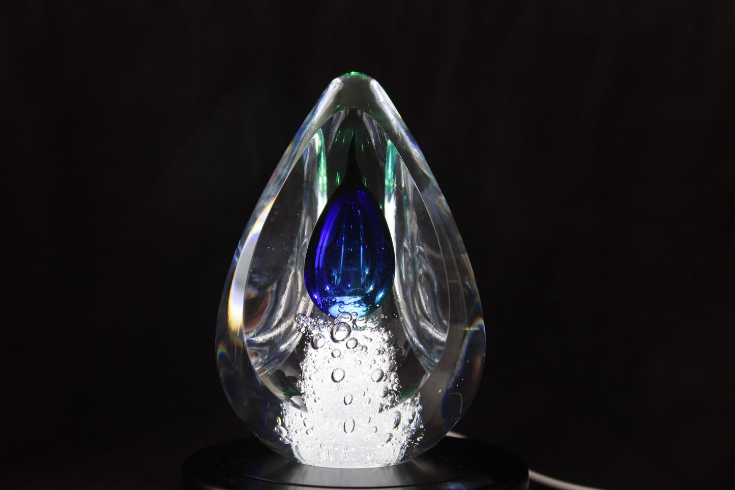 Handmade Blown Art Glass Shaped Sculpture