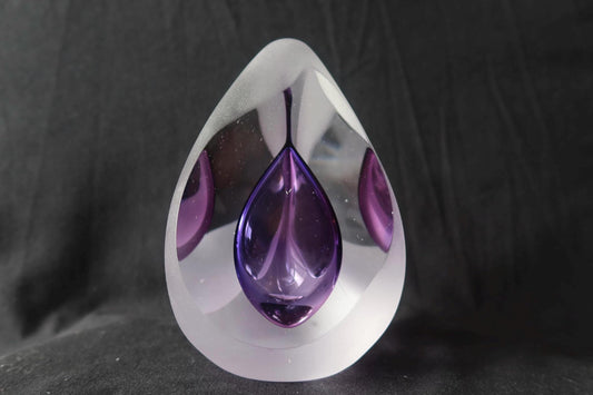 Handmade Blown Art Glass Shaped Sculpture