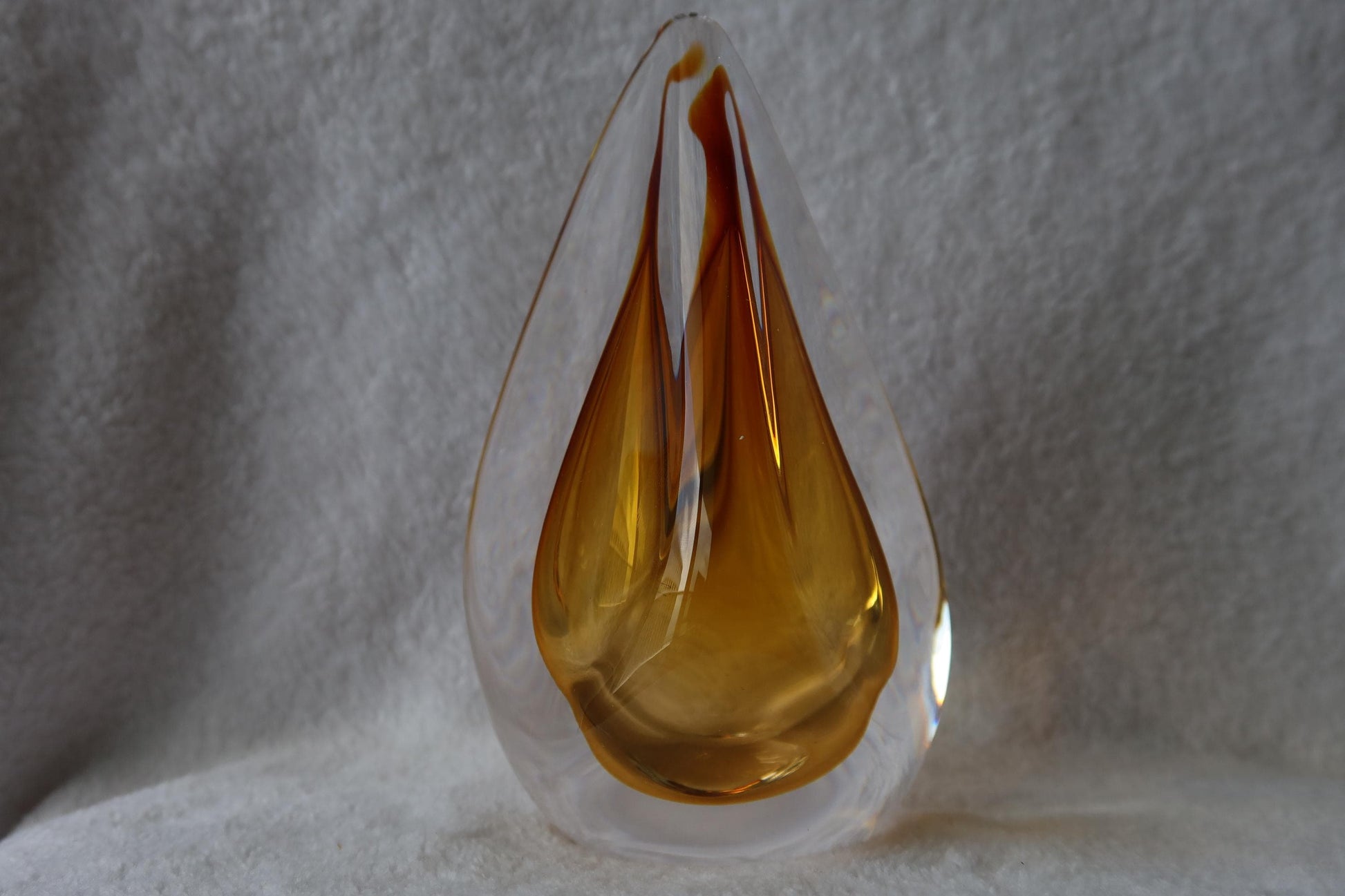 Handmade Blown Art Glass Shaped Sculpture