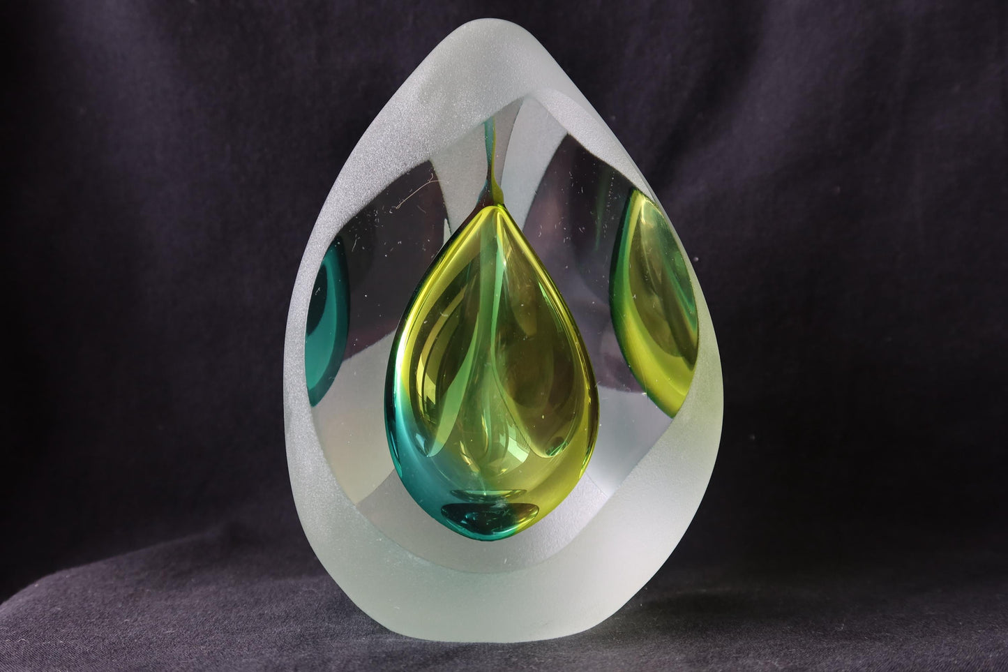 Handmade Blown Art Glass Shaped Sculpture