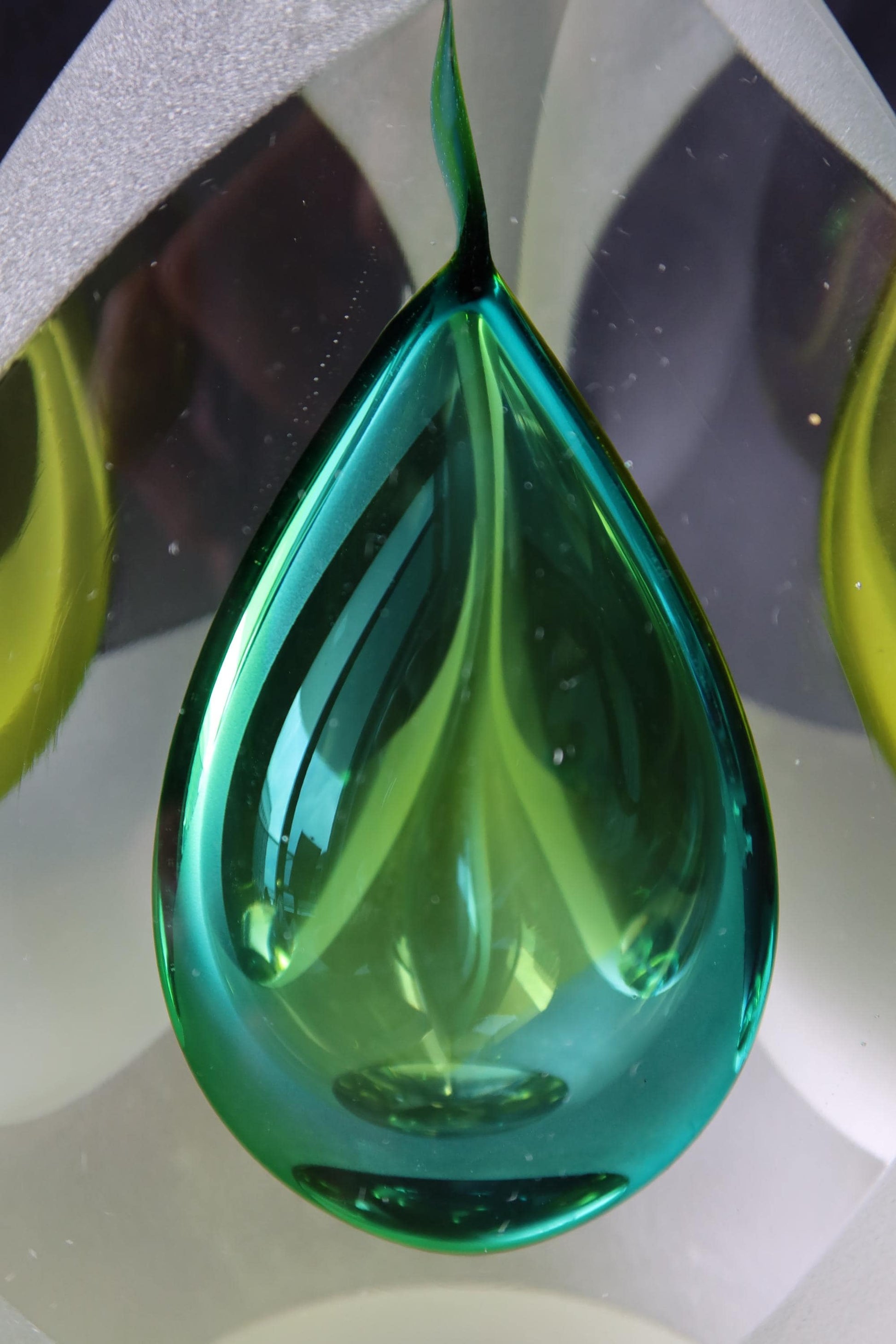 Handmade Blown Art Glass Shaped Sculpture