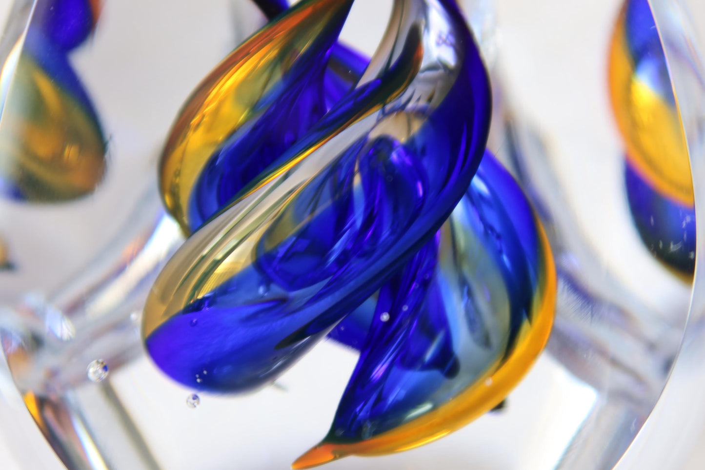 Handmade Blown Art Glass Shaped Sculpture