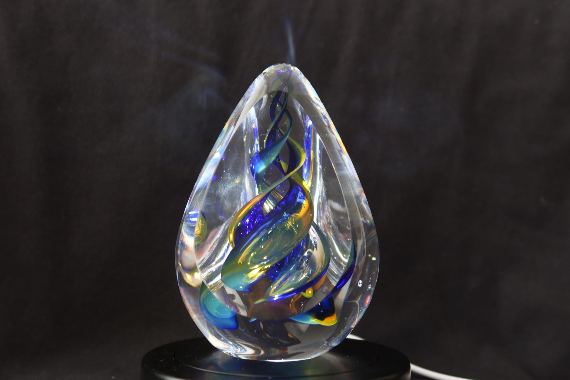 Handmade Blown Art Glass Shaped Sculpture