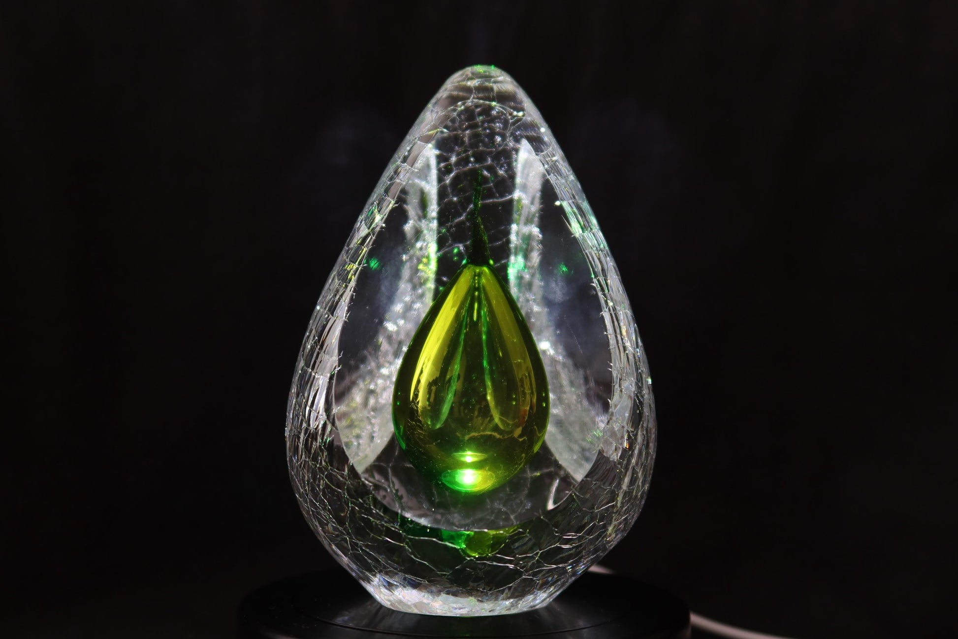 Handmade Blown Art Glass Shaped Sculpture