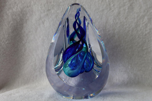 Handmade Blown Art Glass Shaped Sculpture