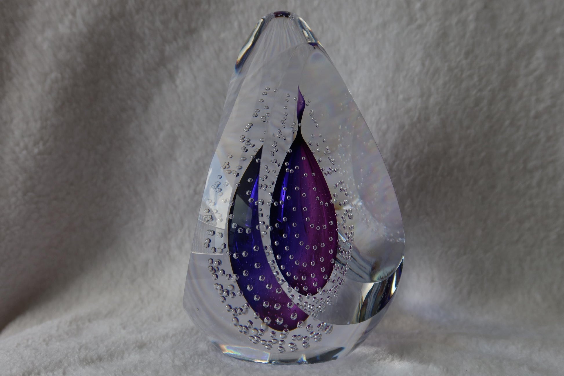 Handmade Blown Art Glass Shaped Sculpture