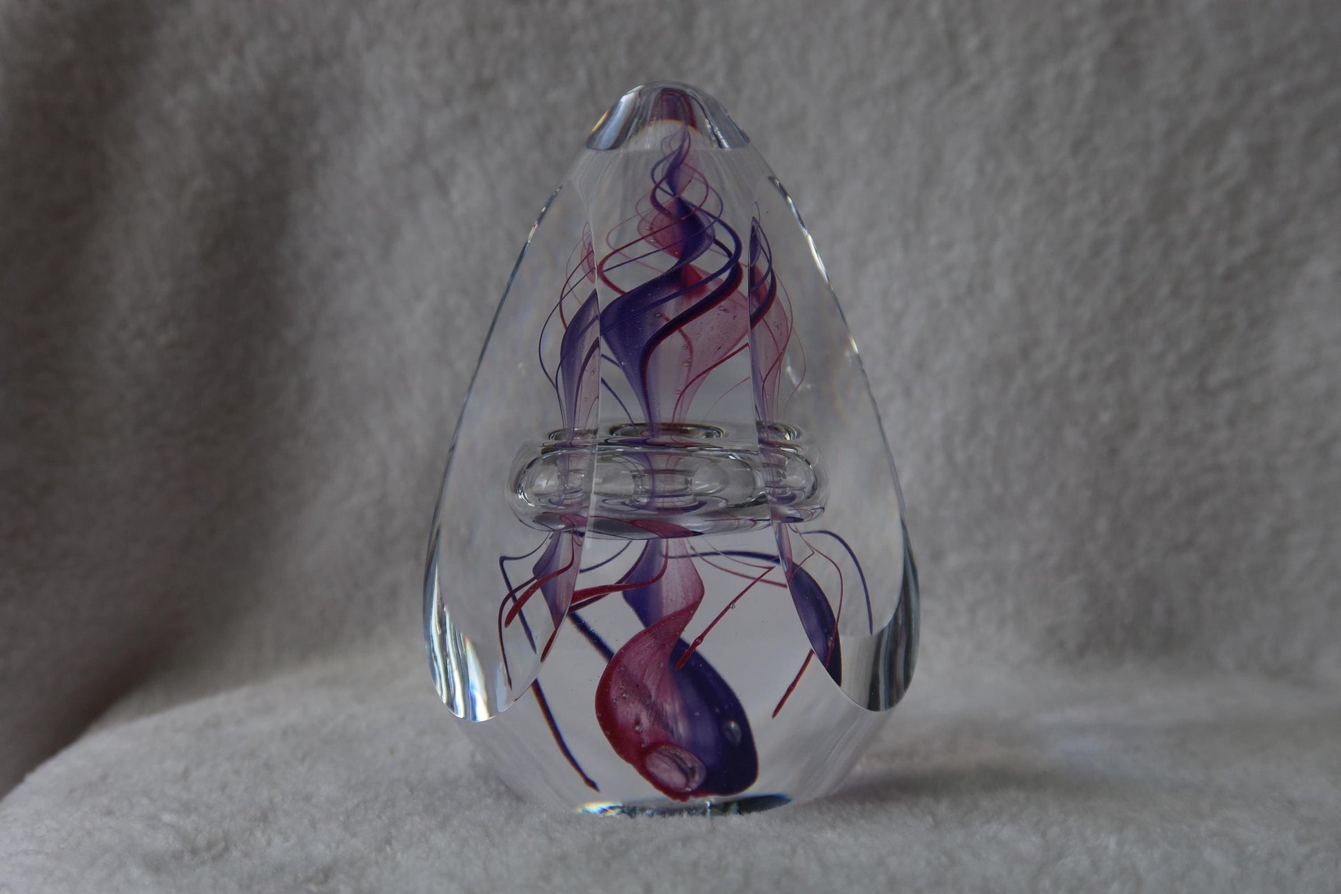 Handmade Blown Art Glass Shaped Sculpture