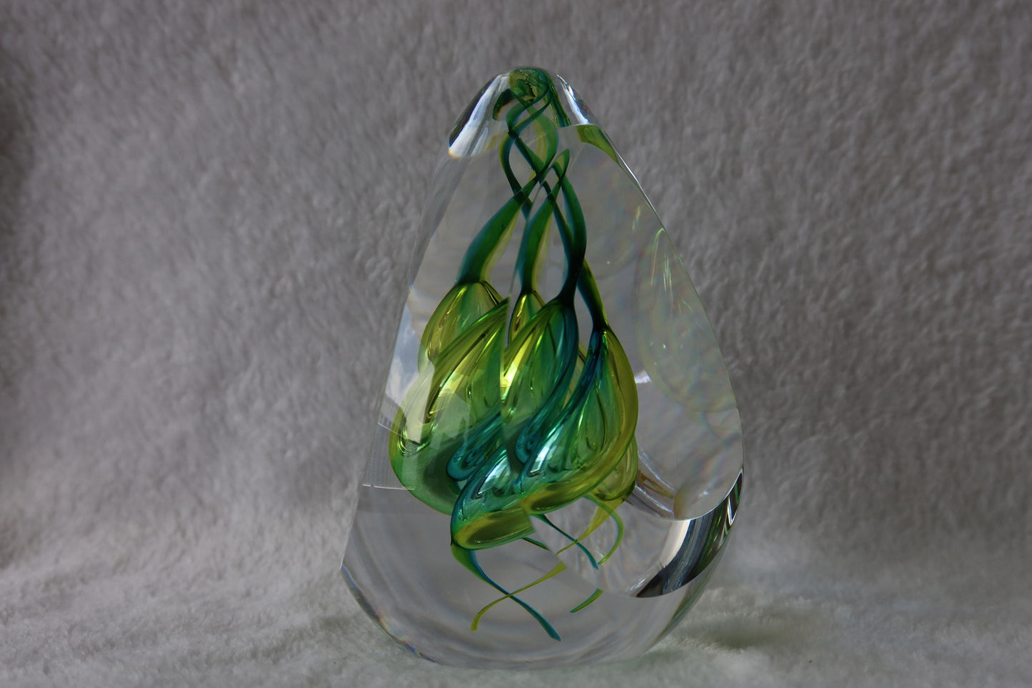 Handmade Blown Art Glass Shaped Sculpture