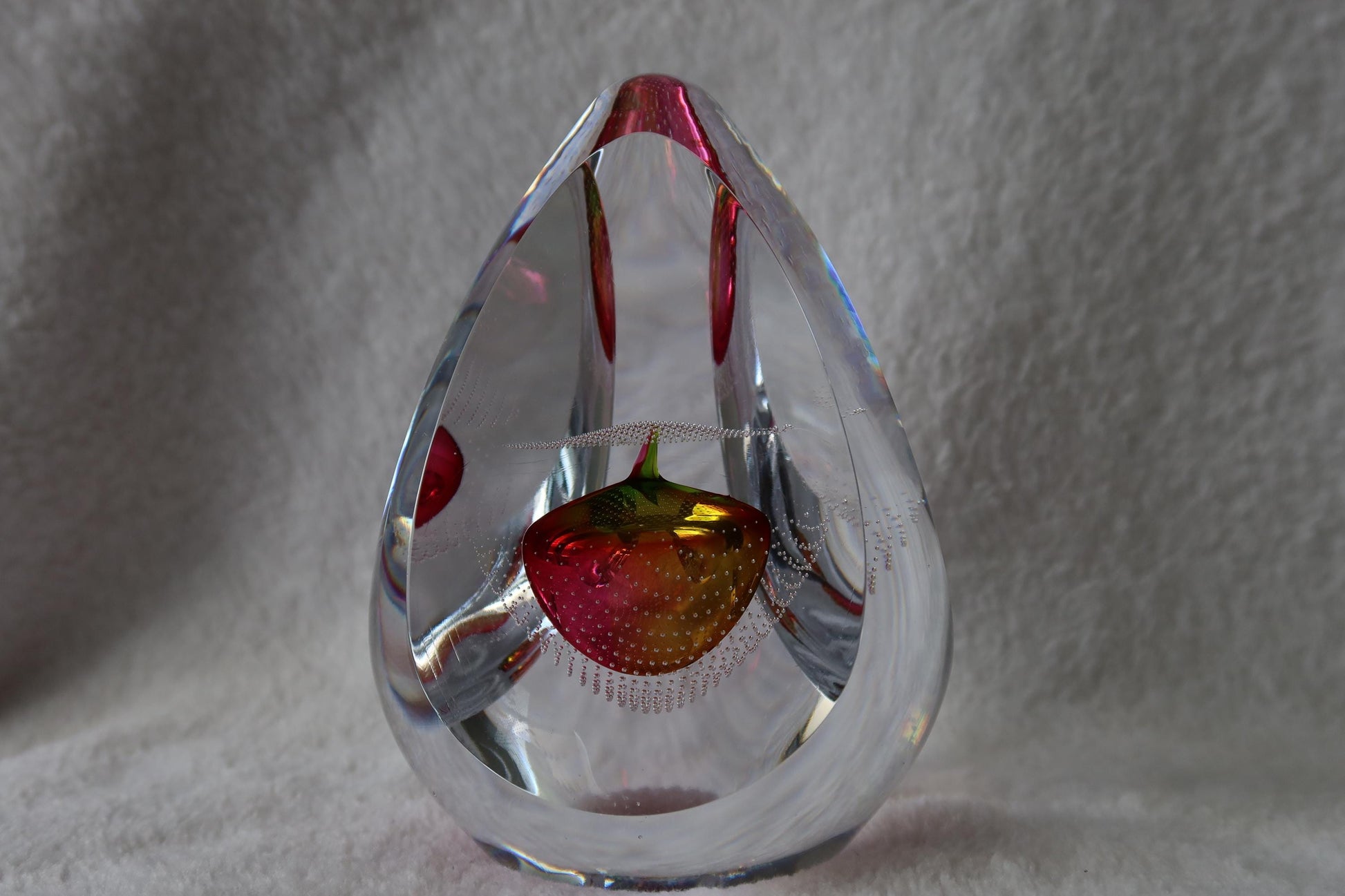 Handmade Blown Art Glass Shaped Sculpture