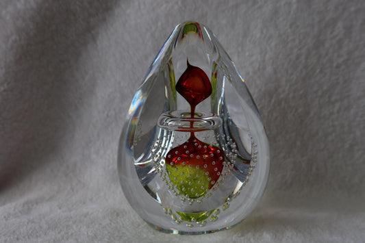 Handmade Blown Art Glass Shaped Sculpture