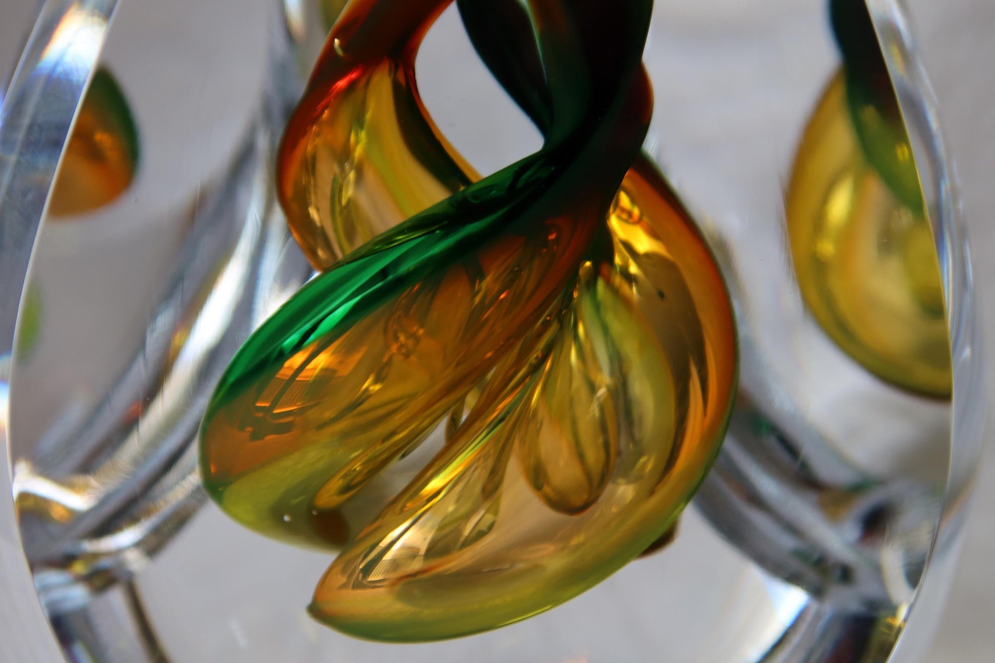 Handmade Blown Art Glass Shaped Sculpture