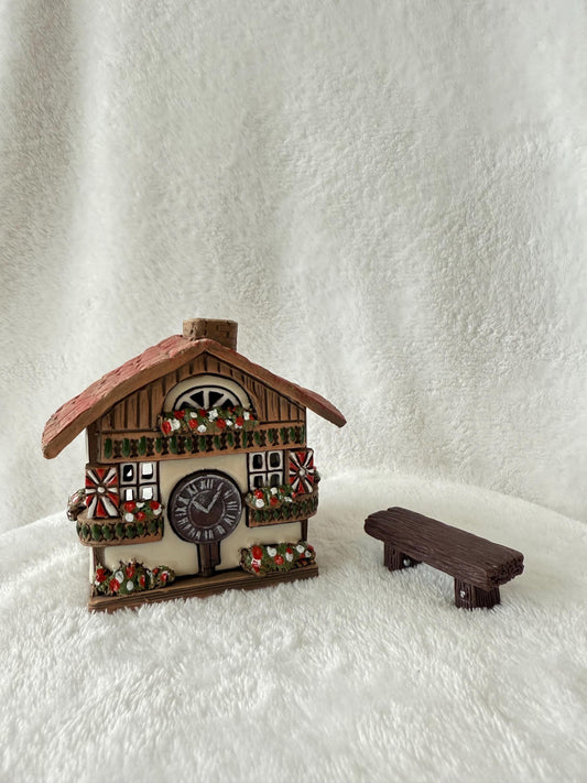 Christmas Ceramic House Collection - Handmade Collectible Miniature, Candle Holder, Room Decoration, Home Decor