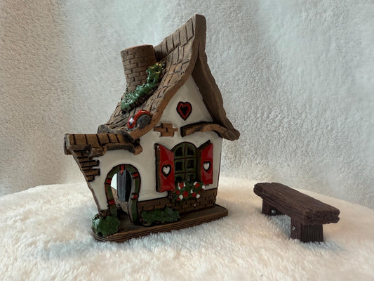 Christmas Ceramic House Collection - Handmade Collectible Miniature, Candle Holder, Room Decoration, Home Decor