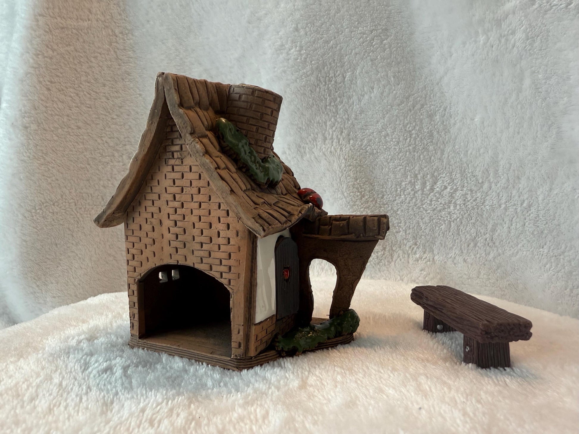 Christmas Ceramic House Collection - Handmade Collectible Miniature, Candle Holder, Room Decoration, Home Decor