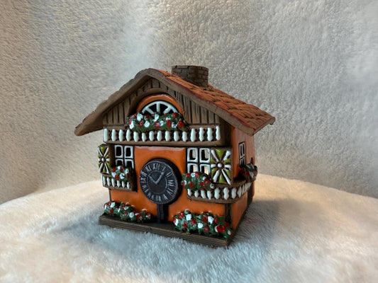 Christmas Ceramic House Collection - Handmade Collectible Miniature, Candle Holder, Room Decoration, Home Decor