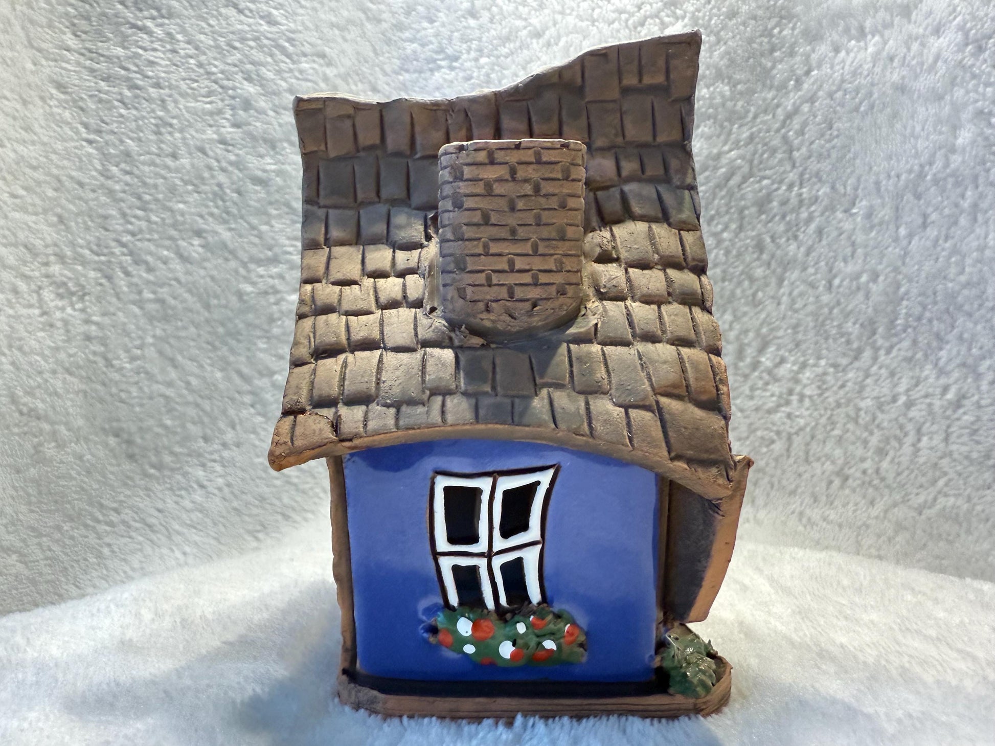 Christmas Ceramic House Collection - Handmade Collectible Miniature, Candle Holder, Room Decoration, Home Decor