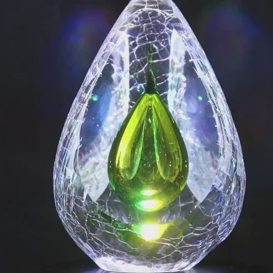 Handmade Blown Art Glass Shaped Sculpture